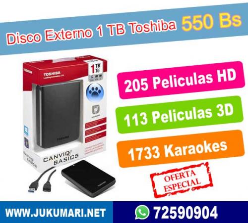 Disco Duro 1tb con Peliculas 3D HD Series  - Imagen 1