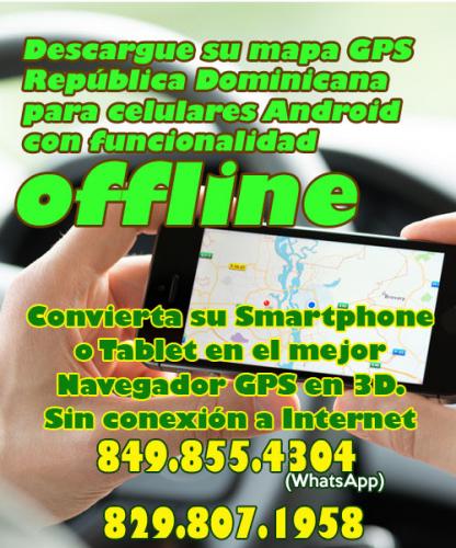 Descargue su mapa GPS Dominicana para celular - Imagen 1
