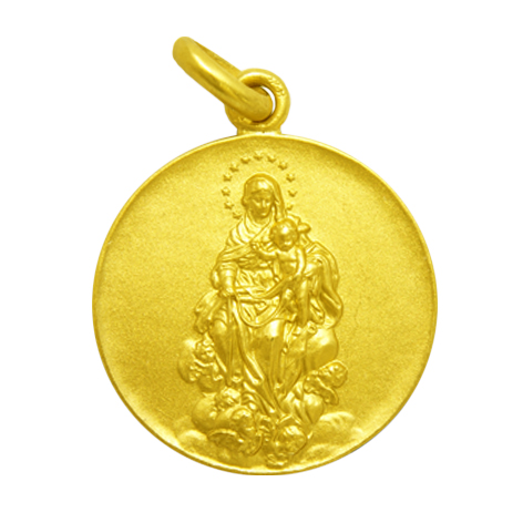 Medalla virgen de la consolación oro y plata - Imagen 1