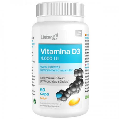 Lister Plus Vitamina D3 4000 UI Lister+ 60 c - Imagen 1