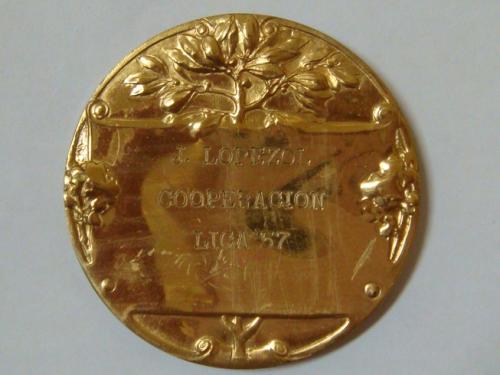 Antigua medalla Casa Faroy de La Habana Cuba - Imagen 2