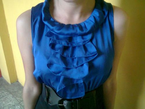 super oferta vestido muy lindocolor azul y n - Imagen 2