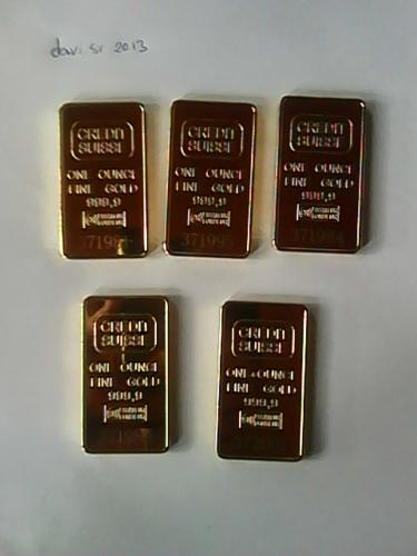 vendo lingotes de oro credit suisse de 1oz ca - Imagen 1