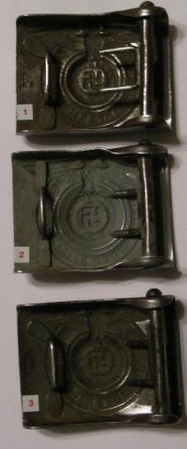 3 Original German Waffen SS Buckles (Rodo) 1 - Imagen 2
