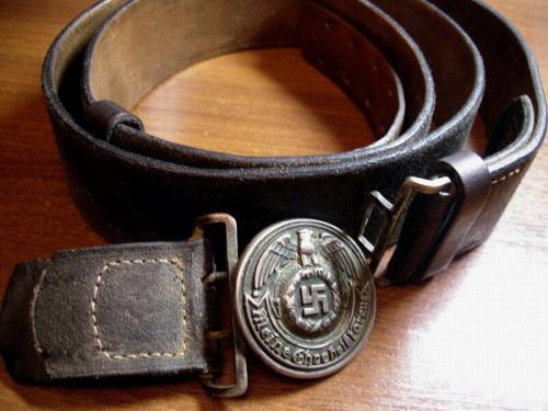 Original German Waffen SS Belt & Buckle 100% - Imagen 1